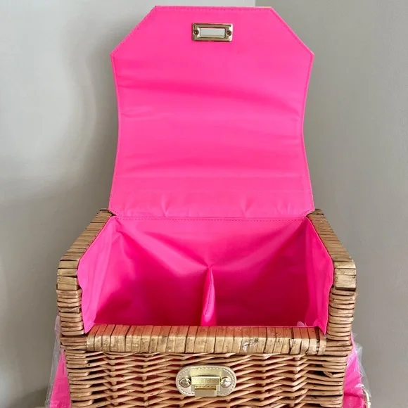 🎀Lilly Pulitzer Wine / Beverage Basket🎀 - Picture 4 of 14
